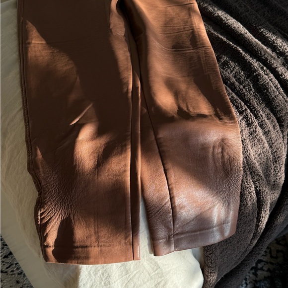Babaton Leather Cropped Pants - Camel - Picture 7 of 7